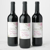Pour Bouteilles De Vin Zoe Wine Étiquette (Bouteilles)
