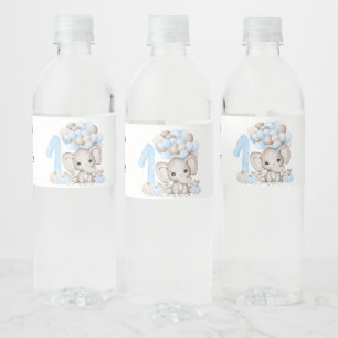 Pour Bouteilles D'eau 1ère fête d'anniversaire Garçon Étiquette de b