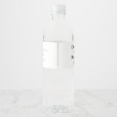 Pour Bouteilles D'eau 1ère fête d'anniversaire | Garçon | Étiquette de b (Dos)