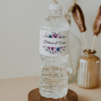 Botanique Ressort Floral Chic Étiquette bouteille