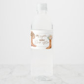 Pour Bouteilles D'eau Bottes et chapeau de campagne rustique Étiquette d (Devant)