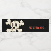 Pour Bouteilles D'eau BOTTLE ÉTIQUETTE "crânes" (Étiquettes simples)