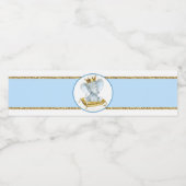 Pour Bouteilles D'eau Boy Elephant Prince Baby shower Étiquette de boute (Étiquettes simples)