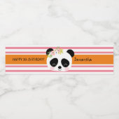 Pour Bouteilles D'eau Cute Panda Anniversaire Fête Étiquette bouteille d (Étiquettes simples)