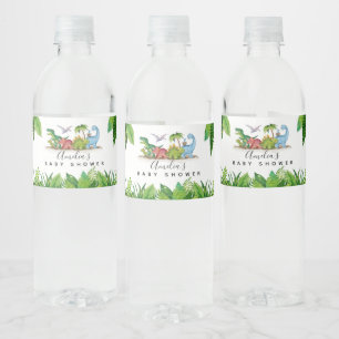 Pour Bouteilles D'eau Dinosaur thème baby shower Étiquette bouteille d'e