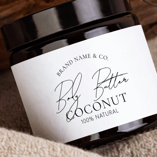 Pour Bouteilles D'eau Élégant Moderne Simple Beurre Corps Étiquette de b