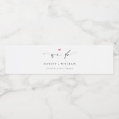 Pour Bouteilles D'eau Ellesmere Mariage Nous faisons Étiquette de boutei (Étiquettes simples)