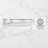 Pour Bouteilles D'eau Étiquette alimentaire Générique Modifiable Prime N (Étiquettes simples)