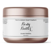 Pour Bouteilles D'eau Étiquette de Beurre corporel étanche blanc