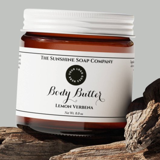 Pour Bouteilles D'eau Étiquette de bocal blanc imperméable avec logo