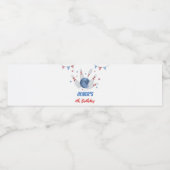 Pour Bouteilles D'eau Étiquette de bowling moderne Birthday Party (Étiquettes simples)