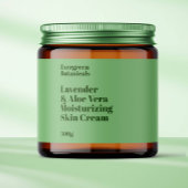 Pour Bouteilles D'eau Étiquette de jarre moderne vert clair imperméable 