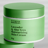 Pour Bouteilles D'eau Étiquette de jarre moderne vert clair imperméable 