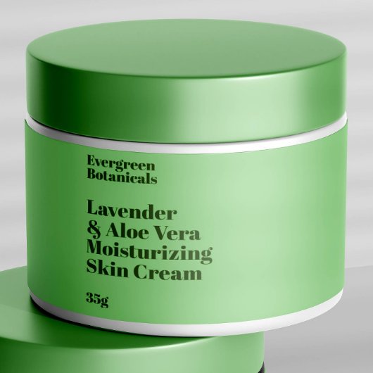 Pour Bouteilles D'eau Étiquette de jarre moderne vert clair imperméable 