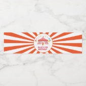 Pour Bouteilles D'eau Étiquette de la fête du carnaval, Cirque (Étiquettes simples)