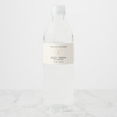 Pour Bouteilles D'eau Étiquette de pochette de pot de cosmétique Logo (Devant)
