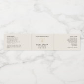 Pour Bouteilles D'eau Étiquette de pochette de pot de cosmétique Logo (Étiquettes simples)