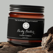 Pour Bouteilles D'eau Étiquette de pot de cosmétiques étanche noire avec