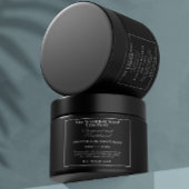 Pour Bouteilles D'eau Étiquette de pot de cosmétiques noir de style vint