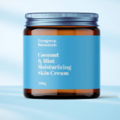 Pour Bouteilles D'eau Étiquette de pot moderne bleu clair imperméable co