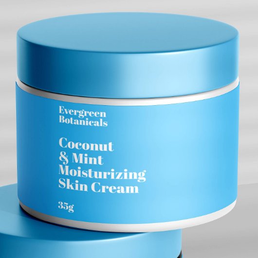 Pour Bouteilles D'eau Étiquette de pot moderne bleu clair imperméable co