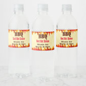 Pour Bouteilles D'eau Étiquette personnalisée de sauce piquante BBQ avec (Bouteilles)
