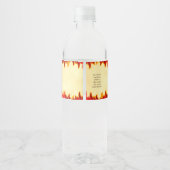 Pour Bouteilles D'eau Étiquette personnalisée de sauce piquante BBQ avec (Dos)