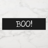 Pour Bouteilles D'eau Étiquette simple à biberon noir (Étiquettes simples)