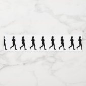 Pour Bouteilles D'eau Femme Silhouette Jogger Étiquette (Étiquettes simples)