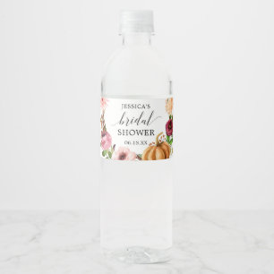 Pour Bouteilles D'eau Fête des mariées Bliss Automne Étiquette de boutei