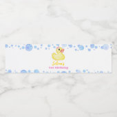 Pour Bouteilles D'eau Fille canard en caoutchouc Étiquette de bouteille  (Étiquettes simples)