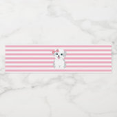 Pour Bouteilles D'eau Fille Chiot Anniversaire Fête Étiquette de bouteil (Étiquettes simples)