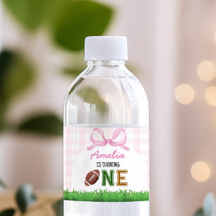 Pour Bouteilles D'eau Football Fille Anniversaire Fête Étiquette de bout
