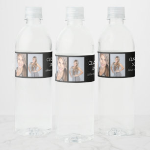 Pour Bouteilles D'eau Graduation Photo Custom Water Bottle Étiquette