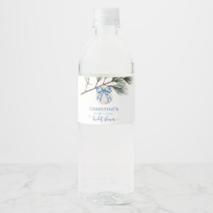 Pour Bouteilles D'eau Hiver Chinoiserie Bow Fête des mariées Étiquette b