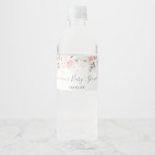 Pour Bouteilles D'eau Jeu de Étiquette de nourriture et de boissons rose (Devant)