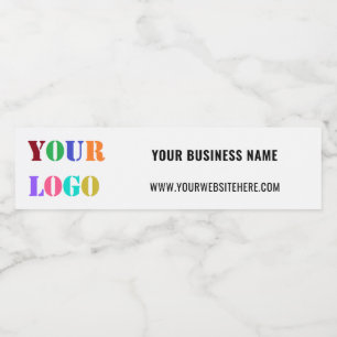 Pour Bouteilles D'eau Logo d'entreprise Texte Promotionnel Étiquette de