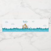 Pour Bouteilles D'eau Noah's Ark Birthday Water Bottle étiquette (Étiquettes simples)