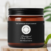 Pour Bouteilles D'eau Noir imperméable Étiquette de bocal avec logo