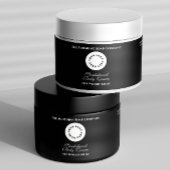 Pour Bouteilles D'eau Noir imperméable Étiquette de bocal avec logo