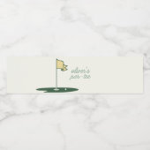 Pour Bouteilles D'eau Par-Tee Golf Thème Water Bottle Étiquette (Étiquettes simples)