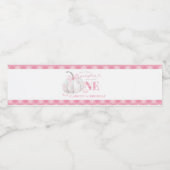 Pour Bouteilles D'eau Pink Preppy Citrouille Anniversaire Étiquette de b (Étiquettes simples)