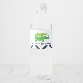 Pour Bouteilles D'eau Preppy Alligator Baby Boy Water Bottle Étiquette