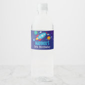 Pour Bouteilles D'eau Space Water Bottle Étiquette Galaxy (Devant)