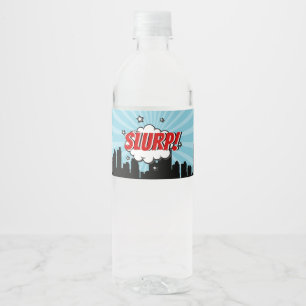 Pour Bouteilles D'eau Superhero Comic Anniversaire fête Étiquette boutei