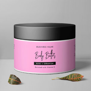 Pour Bouteilles D'eau Tendance Blush Pink Body Lotion Étiquette de jarre