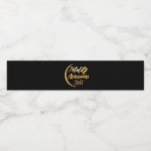 Pour Bouteilles D'eau Totalité Magnifique Étiquette Solaire Or Eclipse (Étiquettes simples)