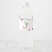 Pour Bouteilles D'eau Un Dans Un Melon Anniversaire Étiquette De Bouteil (Dos)