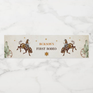 Pour Bouteilles D'eau Western Rustic Birthday Party Étiquette de bouteil