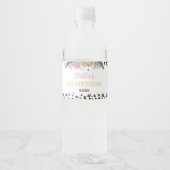 Pour Bouteilles D'eau Wild One Leopard Anniversaire Fête Étiquette de bo (Devant)